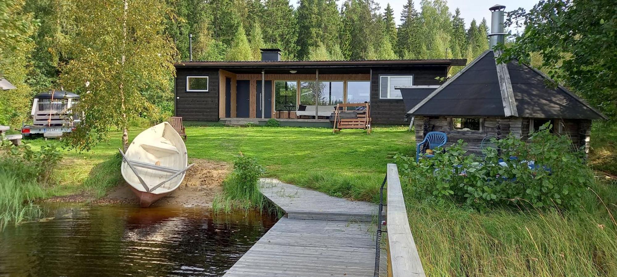 Private Lakeside Holiday Property In Nature Kankaanpää Exterior foto